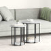 Set măsuțe laterale 2 pcs Gri sonoma și Negru 50 x 50 x 50.5 cm - WALTI WALTI