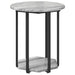 Set măsuțe laterale 2 pcs Gri sonoma și Negru 50 x 50 x 50.5 cm - WALTI WALTI
