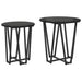 Set măsuțe laterale 2 pcs Stejar negru 50 x 50 x 50.5 cm - WALTI WALTI
