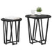 Set măsuțe laterale 2 pcs Stejar negru 50 x 50 x 50.5 cm - WALTI WALTI