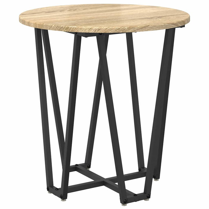 Set măsuțe laterale 2 pcs Stejar Sonoma și Negru - WALTI WALTI
