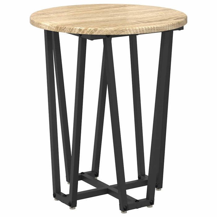 Set măsuțe laterale 2 pcs Stejar Sonoma și Negru - WALTI WALTI