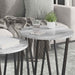 Set măsuțe laterale 2 pcs Gri sonoma și Negru 50 x 50 x 50.5 cm - WALTI WALTI