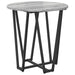 Set măsuțe laterale 2 pcs Gri sonoma și Negru 50 x 50 x 50.5 cm - WALTI WALTI