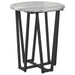 Set măsuțe laterale 2 pcs Gri sonoma și Negru 50 x 50 x 50.5 cm - WALTI WALTI
