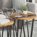 Set măsuțe laterale 2 pcs Lemn vechi și Negru 50 x 50 x 50.5 cm - WALTI WALTI