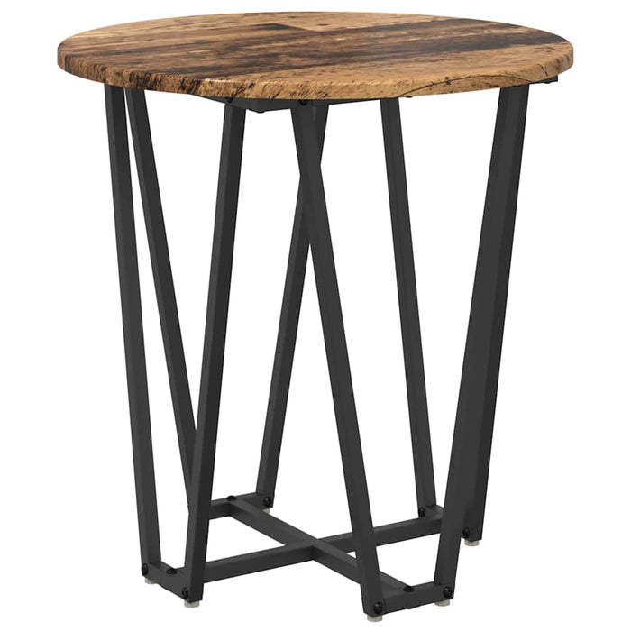 Set măsuțe laterale 2 pcs Lemn vechi și Negru 50 x 50 x 50.5 cm - WALTI WALTI
