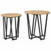 Set măsuțe laterale 2 pcs Stejar Artisan și Negru - WALTI WALTI