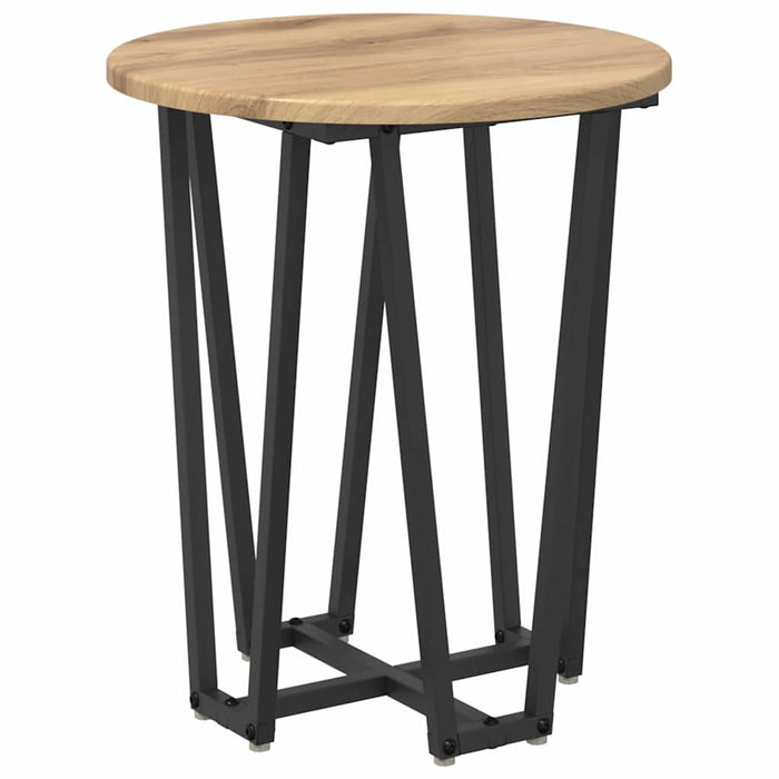 Set măsuțe laterale 2 pcs Stejar Artisan și Negru - WALTI WALTI