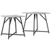 Set măsuțe laterale 2 pcs Gri sonoma și Negru 50 x 50 x 50 cm - WALTI WALTI