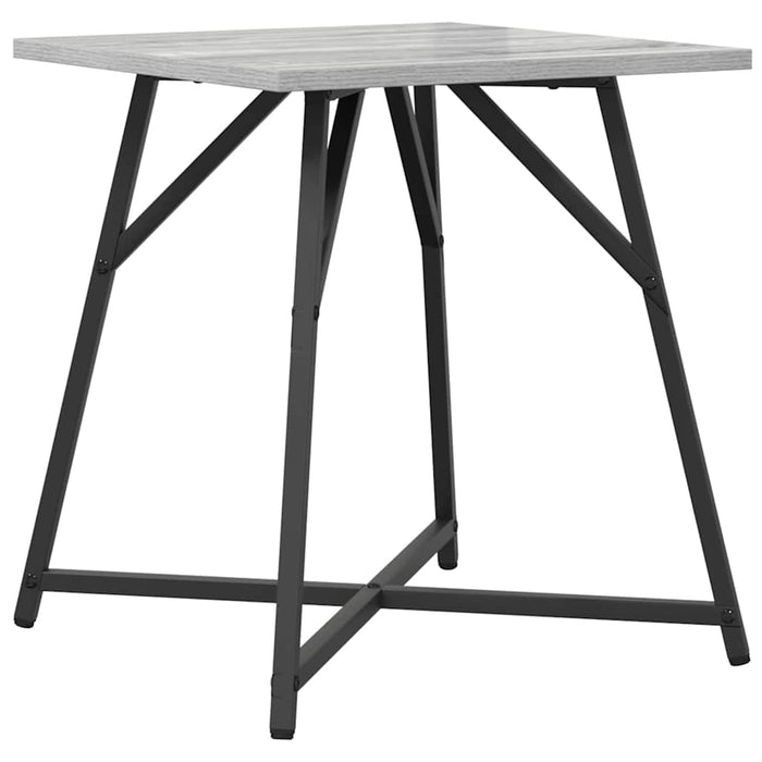 Set măsuțe laterale 2 pcs Gri sonoma și Negru 50 x 50 x 50 cm - WALTI WALTI