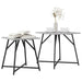 Set măsuțe laterale 2 pcs Gri sonoma și Negru 50 x 50 x 50 cm - WALTI WALTI