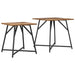 Set măsuțe laterale 2 pcs Lemn vechi și Negru 50 x 50 x 50 cm - WALTI WALTI