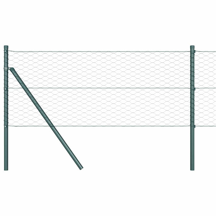 Îngrădire cu stâlpi Verde 0.6 x 10 m otel acoperit cu PVC - WALTI WALTI