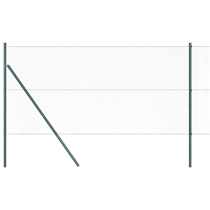 Îngrădire cu stâlpi Verde 1.4 x 10 m otel acoperit cu PVC - WALTI WALTI