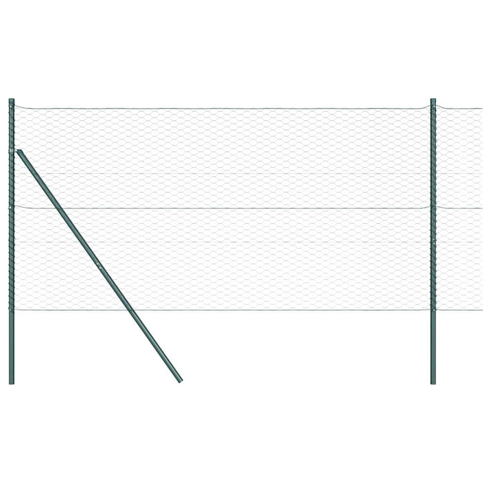 Îngrădire cu stâlpi Verde 1.4 x 10 m otel acoperit cu PVC - WALTI WALTI