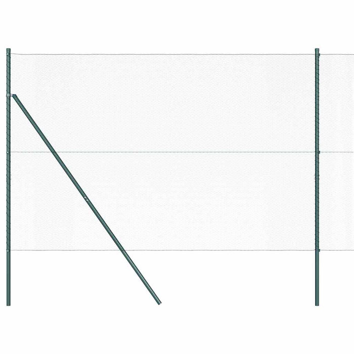 Îngrădire cu stâlpi Verde 1.6 x 10 m otel acoperit cu PVC - WALTI WALTI