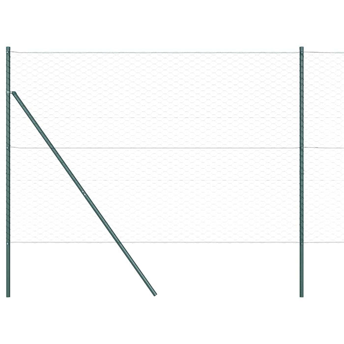 Îngrădire cu stâlpi Verde 1.6 x 10 m otel acoperit cu PVC - WALTI WALTI
