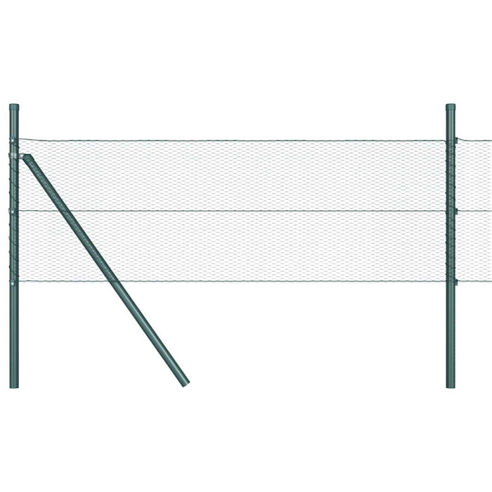 Îngrădire cu stâlpi Verde 0.4 x 25 m otel acoperit cu PVC - WALTI WALTI