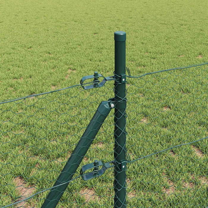 Stâlp de gard. Verde 25 x 0,5 m (plasă de 25 mm) Oțel - WALTI WALTI