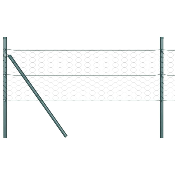 Îngrădire cu stâlpi Verde 0.6 x 25 m otel acoperit cu PVC - WALTI WALTI