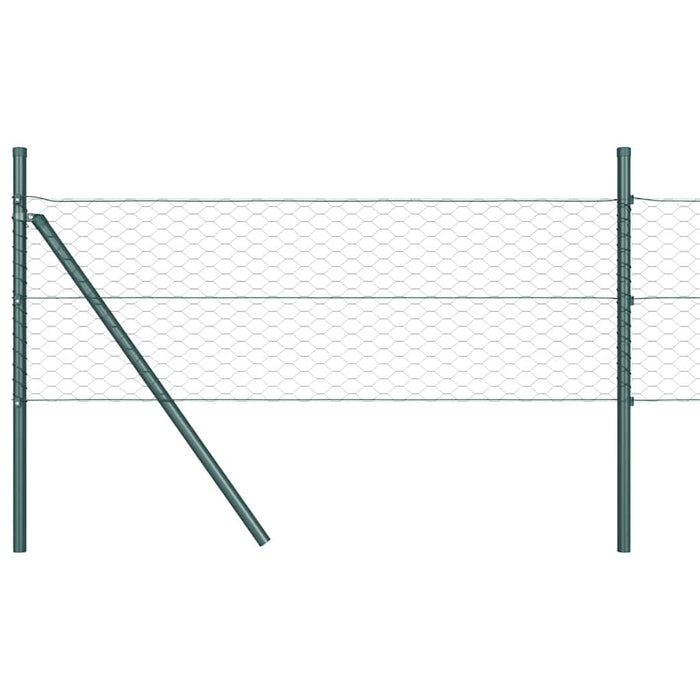 Îngrădire cu stâlpi Verde 0.4 x 50 m otel acoperit cu PVC - WALTI WALTI