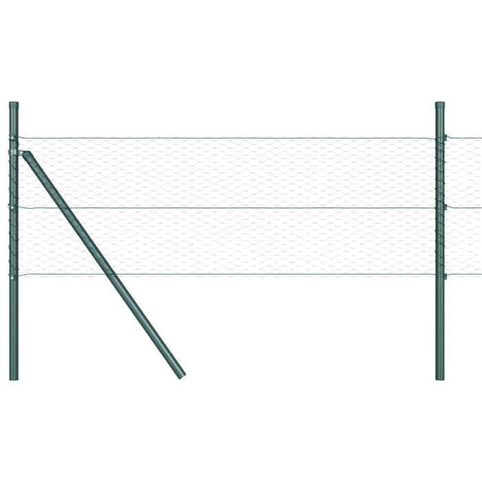 Îngrădire cu stâlpi Verde 0.8 x 50 m otel acoperit cu PVC - WALTI WALTI