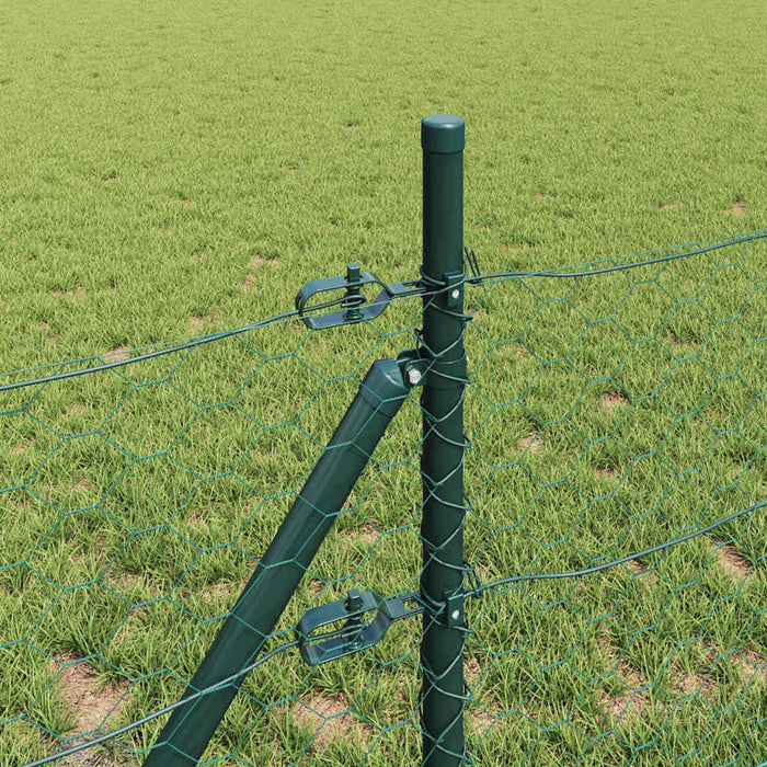 Îngrădire cu stâlpi Verde 1 x 50 m otel acoperit cu PVC - WALTI WALTI