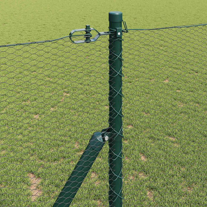 Îngrădire cu stâlpi Verde 1.2 x 50 m otel acoperit cu PVC - WALTI WALTI