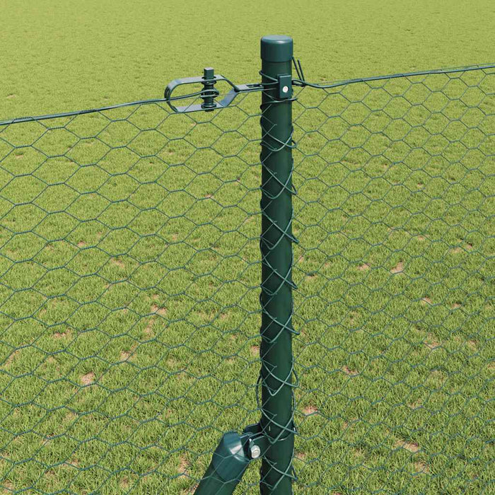 Îngrădire cu stâlpi Verde 1.5 x 50 m otel acoperit cu PVC - WALTI WALTI