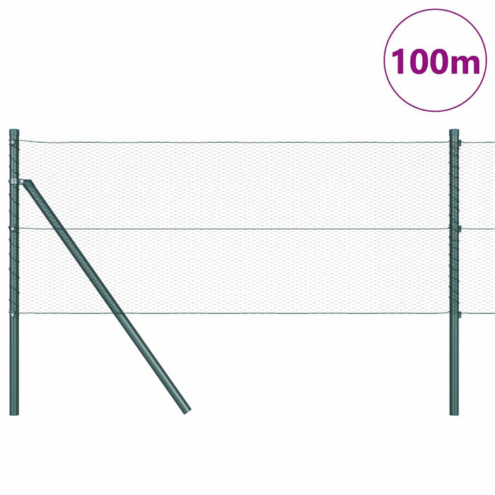 Îngrădire cu stâlpi Verde 0.6 x 100 m otel acoperit cu PVC - WALTI WALTI