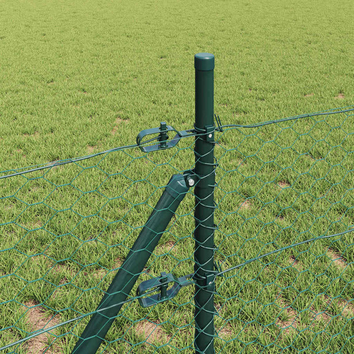 Îngrădire cu stâlpi Verde 0.8 x 100 m otel acoperit cu PVC - WALTI WALTI