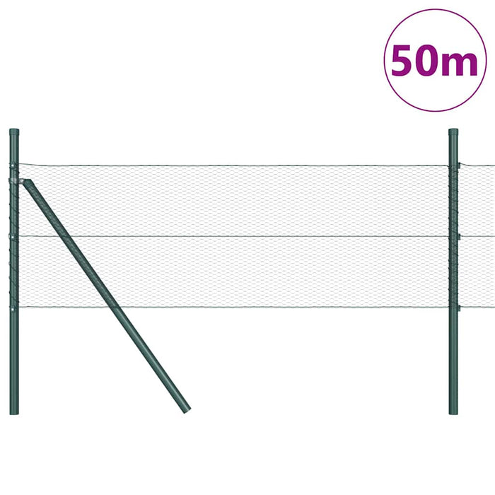 Îngrădire cu stâlpi Gri 0.6 x 50 m otel acoperit cu PVC - WALTI WALTI