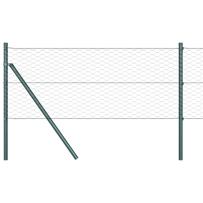 Îngrădire cu stâlpi Gri 0.6 x 50 m otel acoperit cu PVC - WALTI WALTI
