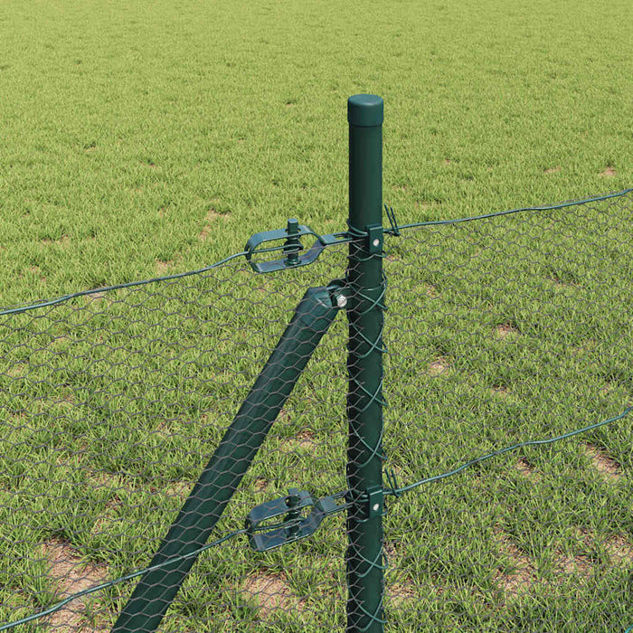 Stâlp de gard. Gri 100 x 0,5 m (plasă de 13 mm) Oțel și PVC - WALTI WALTI