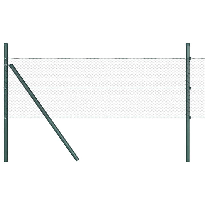 Stâlp de gard. Gri 100 x 0,5 m (plasă de 13 mm) Oțel și PVC - WALTI WALTI