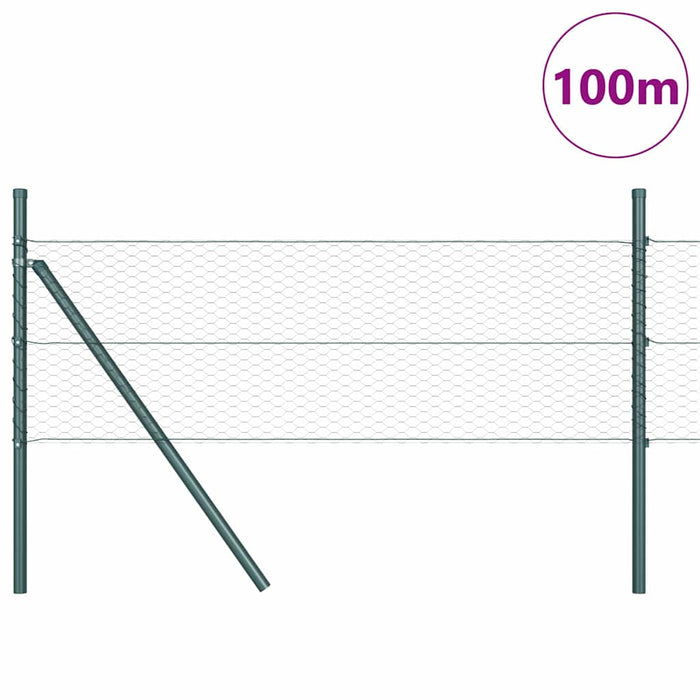 Îngrădire cu stâlpi Gri 0.5 x 100 m otel acoperit cu PVC - WALTI WALTI