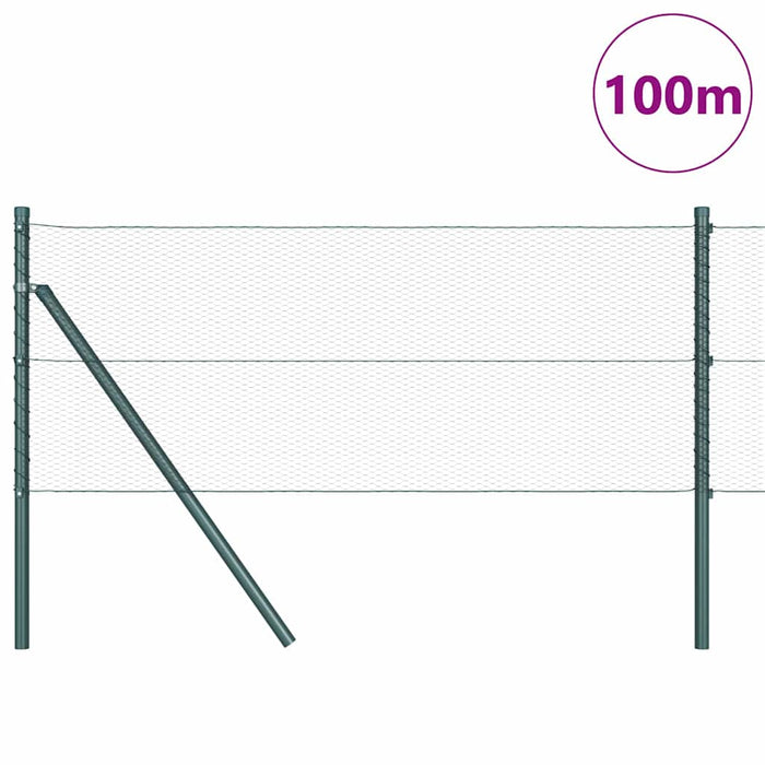 Îngrădire cu stâlpi Gri 0.6 x 100 m otel acoperit cu PVC - WALTI WALTI