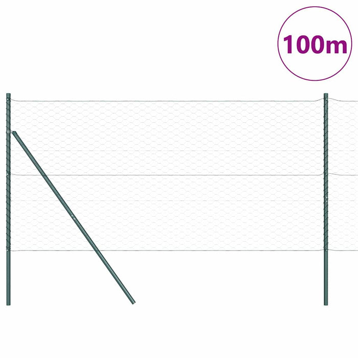 Îngrădire cu stâlpi Gri 1.2 x 100 m otel acoperit cu PVC - WALTI WALTI