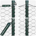 Stâlp de gard. Gri 100 x 1,4 m (plasă de 36 mm) Oțel și PVC - WALTI WALTI