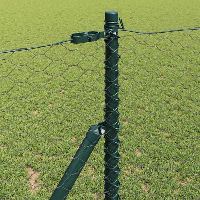 Stâlp de gard. Gri 100 x 1,4 m (plasă de 36 mm) Oțel și PVC - WALTI WALTI