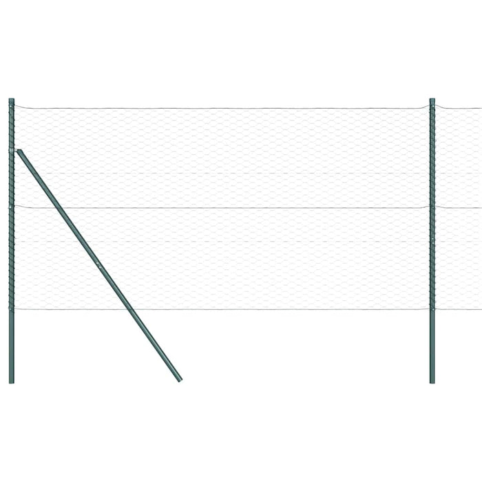 Stâlp de gard. Gri 100 x 1,4 m (plasă de 36 mm) Oțel și PVC - WALTI WALTI