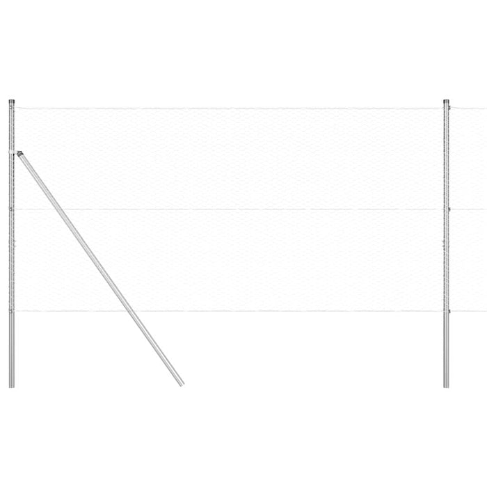 Îngrădire cu stâlpi Argintiu 1.2 x 100 m otel acoperit cu PVC - WALTI WALTI