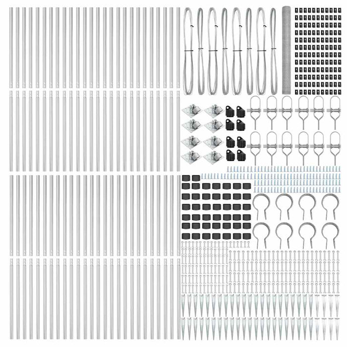 Stâlp de gard. Argintiu - WALTI WALTI
