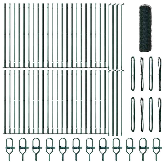 Fierăstrău hexagonal vidaXL Verde 1x100 m Oțel - WALTI WALTI