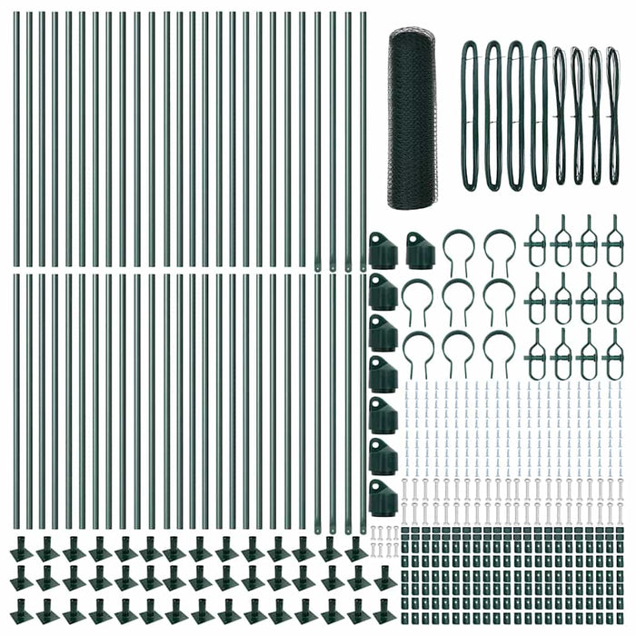 Fierăstrău hexagonal vidaXL Verde 1x100 m Oțel - WALTI WALTI