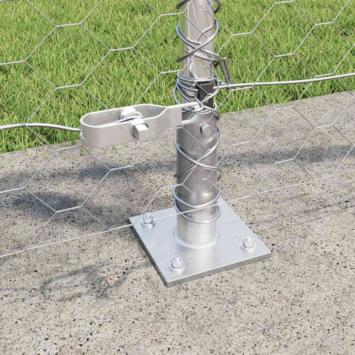 Stâlp de gard. Argintiu - WALTI WALTI