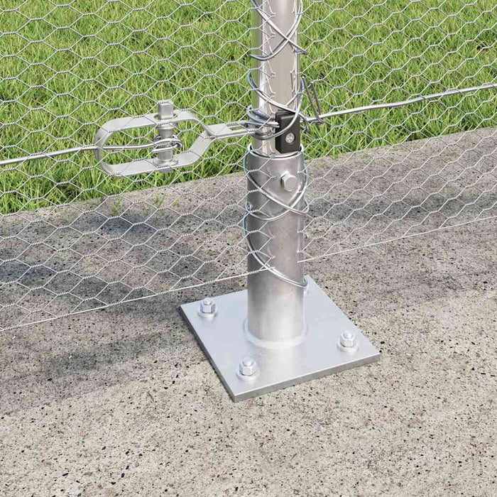 Stâlp de gard. Argintiu - WALTI WALTI