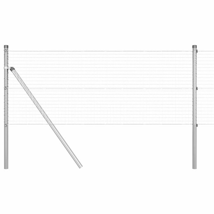 Îngrădire cu stâlpi Argintiu 0.5 x 25 m Oțel - WALTI WALTI