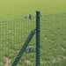 Îngrădire cu stâlpi Verde 0.4 x 10 m Oțel - WALTI WALTI